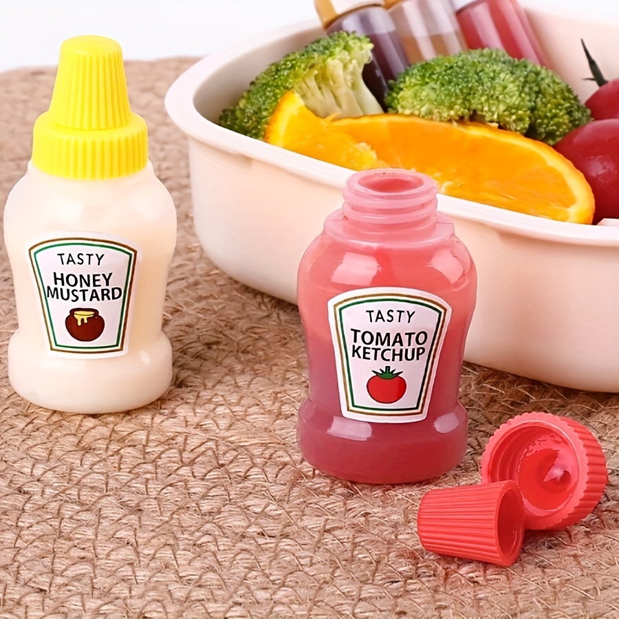 8 Pièces, Mini Bouteilles De Ketchup, Bouteille De Sauce À