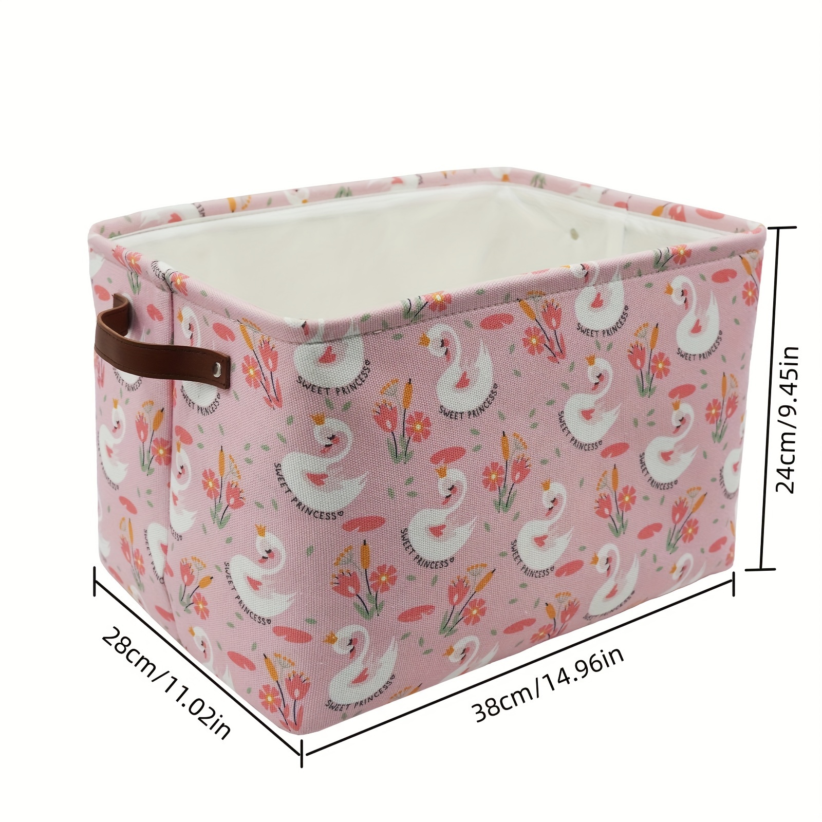 Pretty flamingo cardboard storage boxes 2 Pack