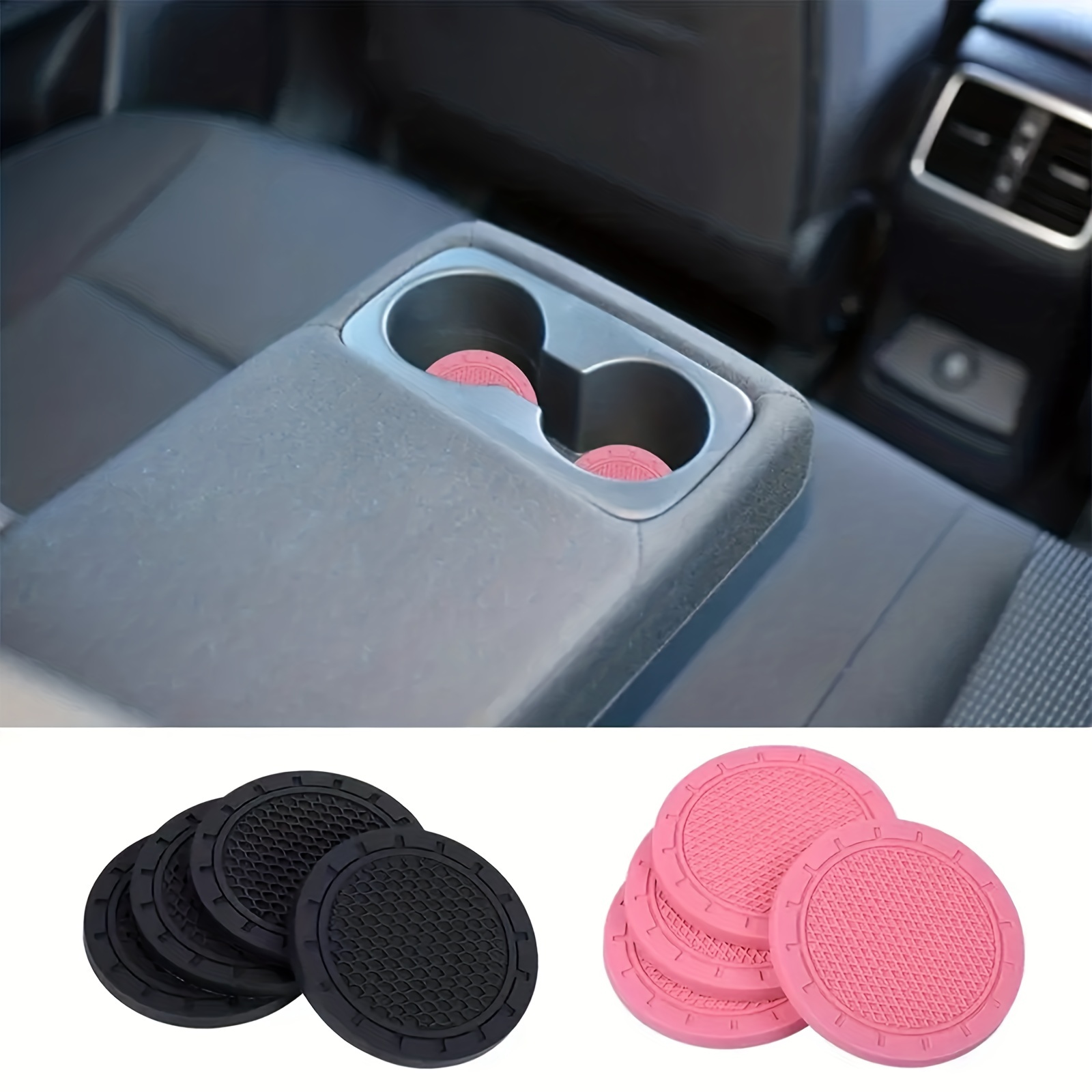Car Cup Holder Coaster, 6 Pack Universal Auto Anti Slip Cup Holder