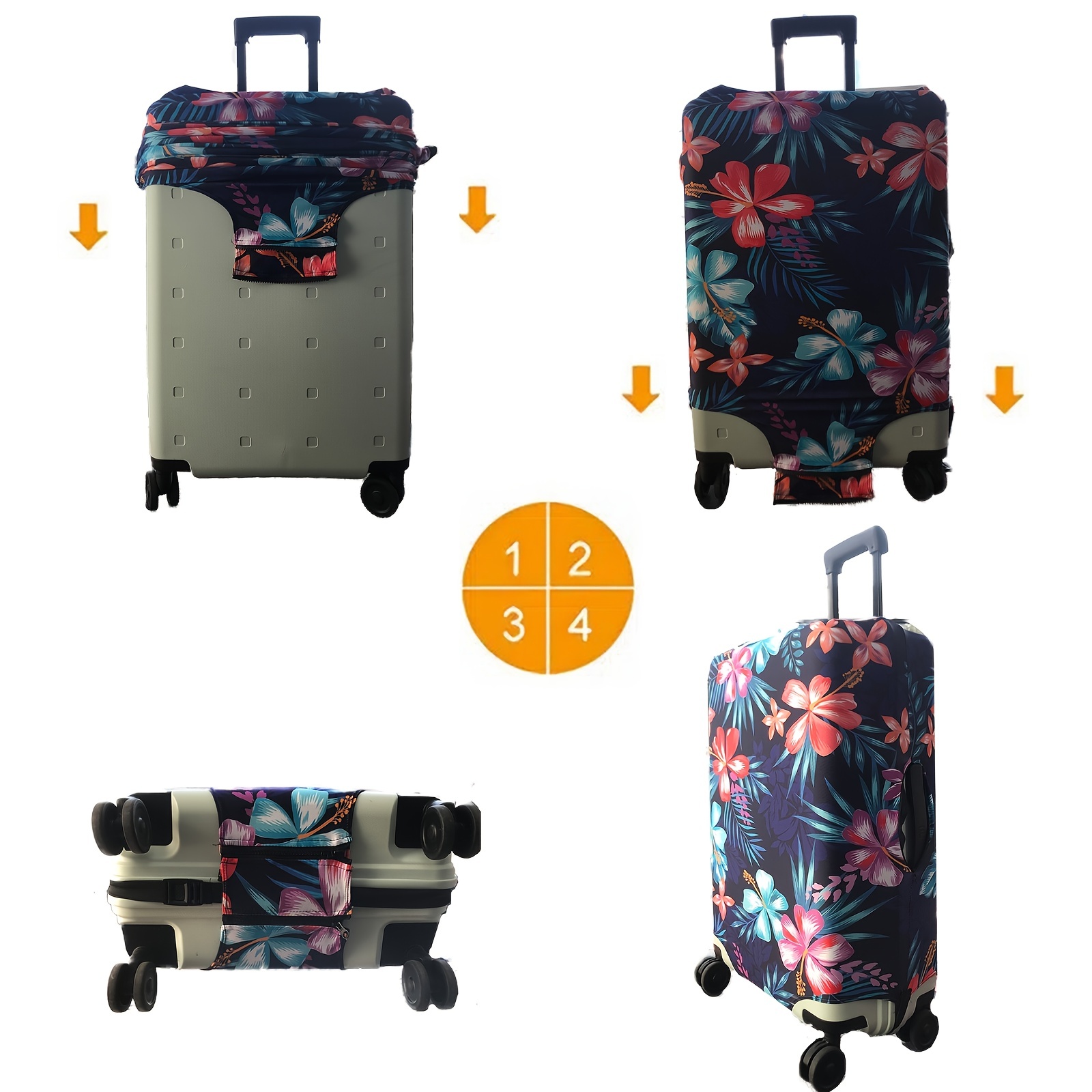 Travel Suitcase Protective Covers Thick Elastic Luggage Cover