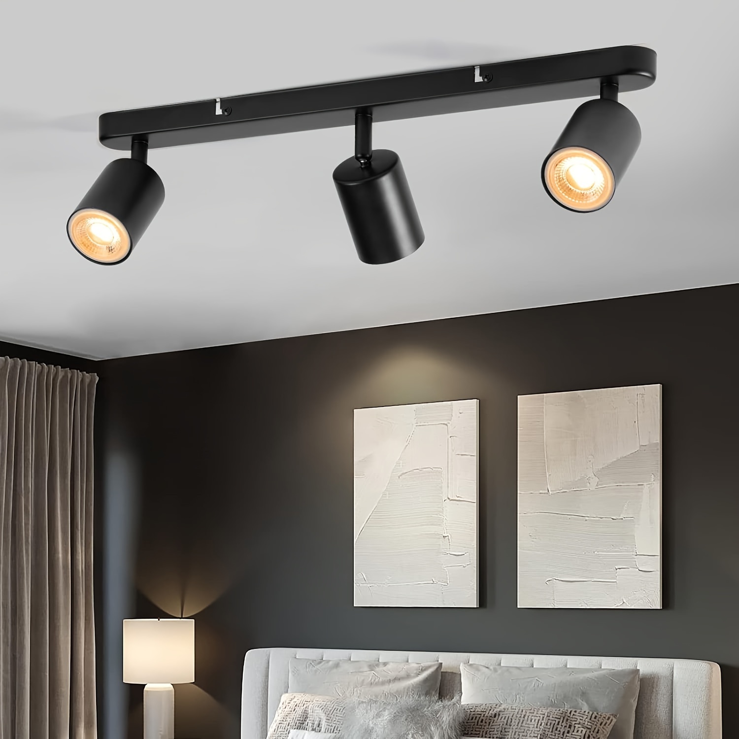 1pc Led Ceiling Light,ceiling Spotlight Swivelling Gu10,spotlight Bar Ceiling Spotlight Spotlight Ceiling Spotlight For Kitchen,bedroom,living Room(bulb Not Included)