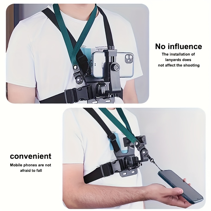 Chest mounted Mobile Phone Holder First person Perspective - Temu