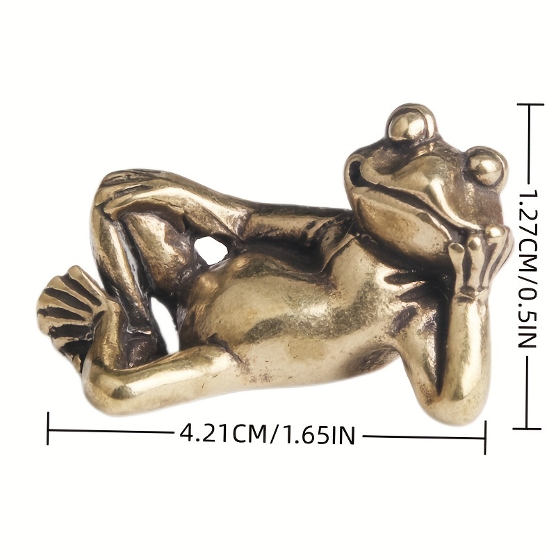 4pcs Retro Copper Small Cute Frog Figurines Miniature Desktop Ornament  Decorations Accessories Metal Brass Animal Pet Decors, Don't Miss These  Great Deals