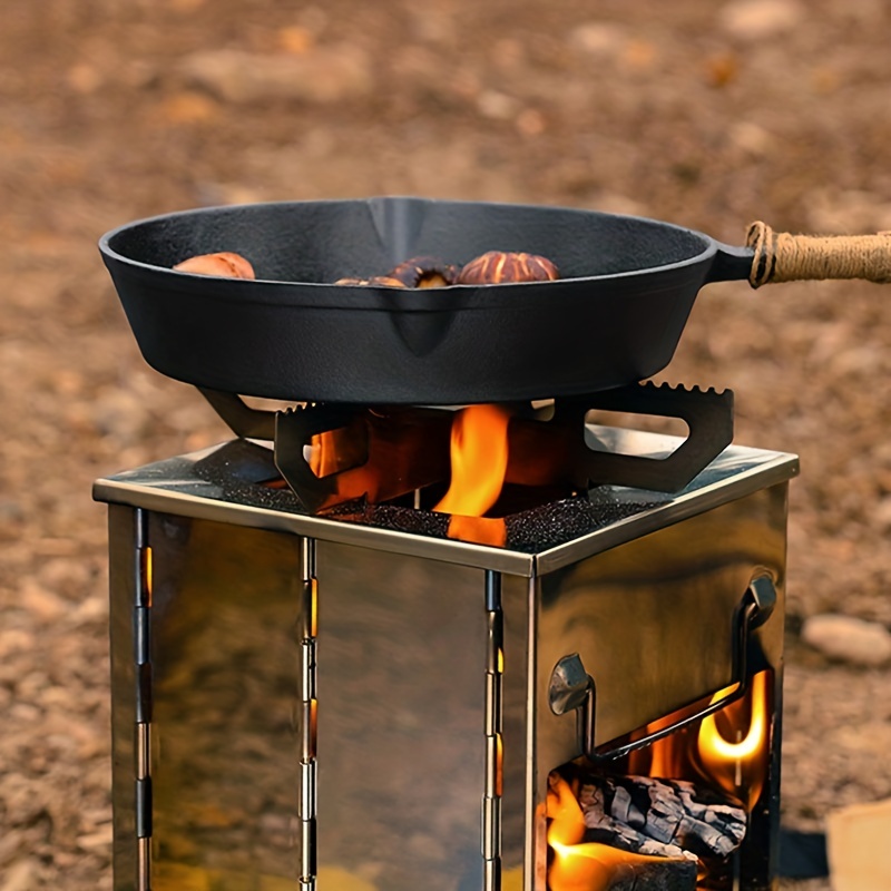 Poêle à bois de chauffage hexagonal pliant d'extérieur, table de feu de  camping cuisinière à charbon multifonctionnelle barbecue gril pliable  portable - AliExpress