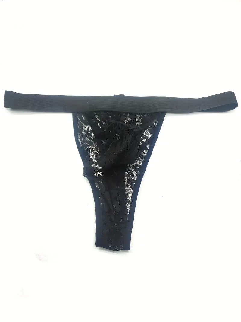Men's Fashion Lace Thong Underwear Lace G string Thong - Temu