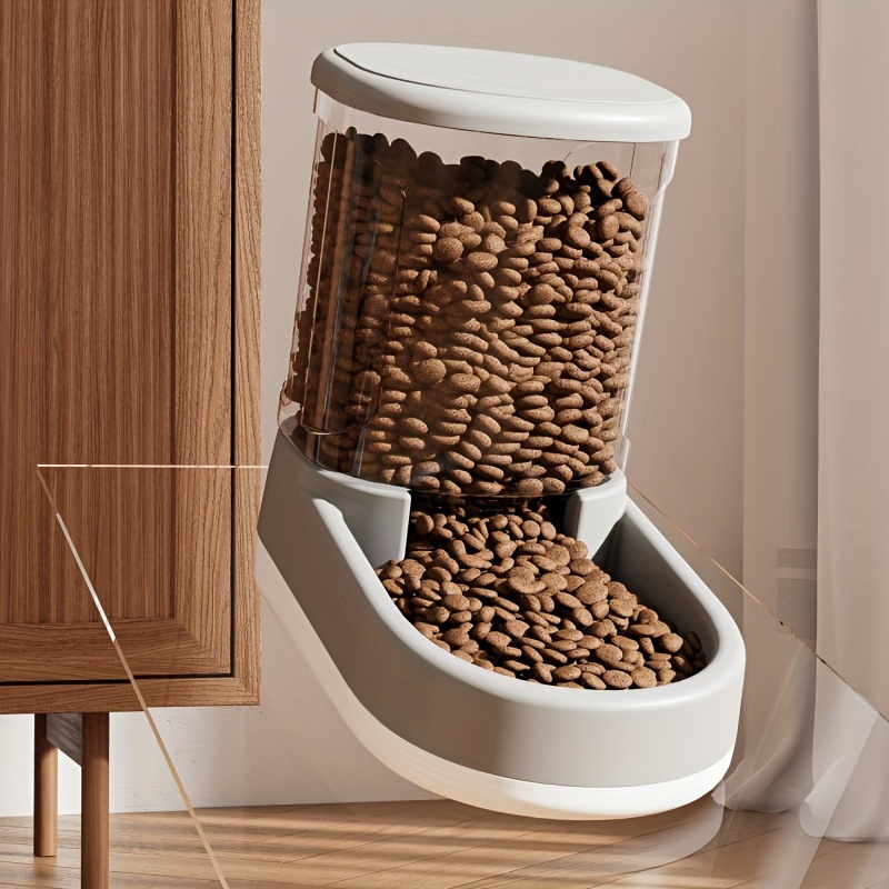 Automatic Pet Dog Food Dispenser With Feeder Bowl Hanging Gravity Dog Food  Container Large Capacity Dog Feeding Station Pet Feeding Supplies - Temu
