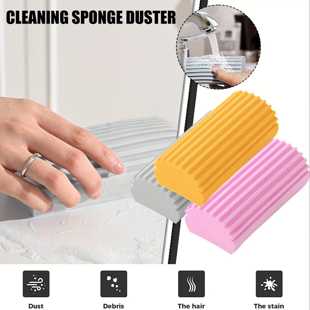 Damp Clean Duster Sponge Sponge Cleaning Brush Dust Removal - Temu