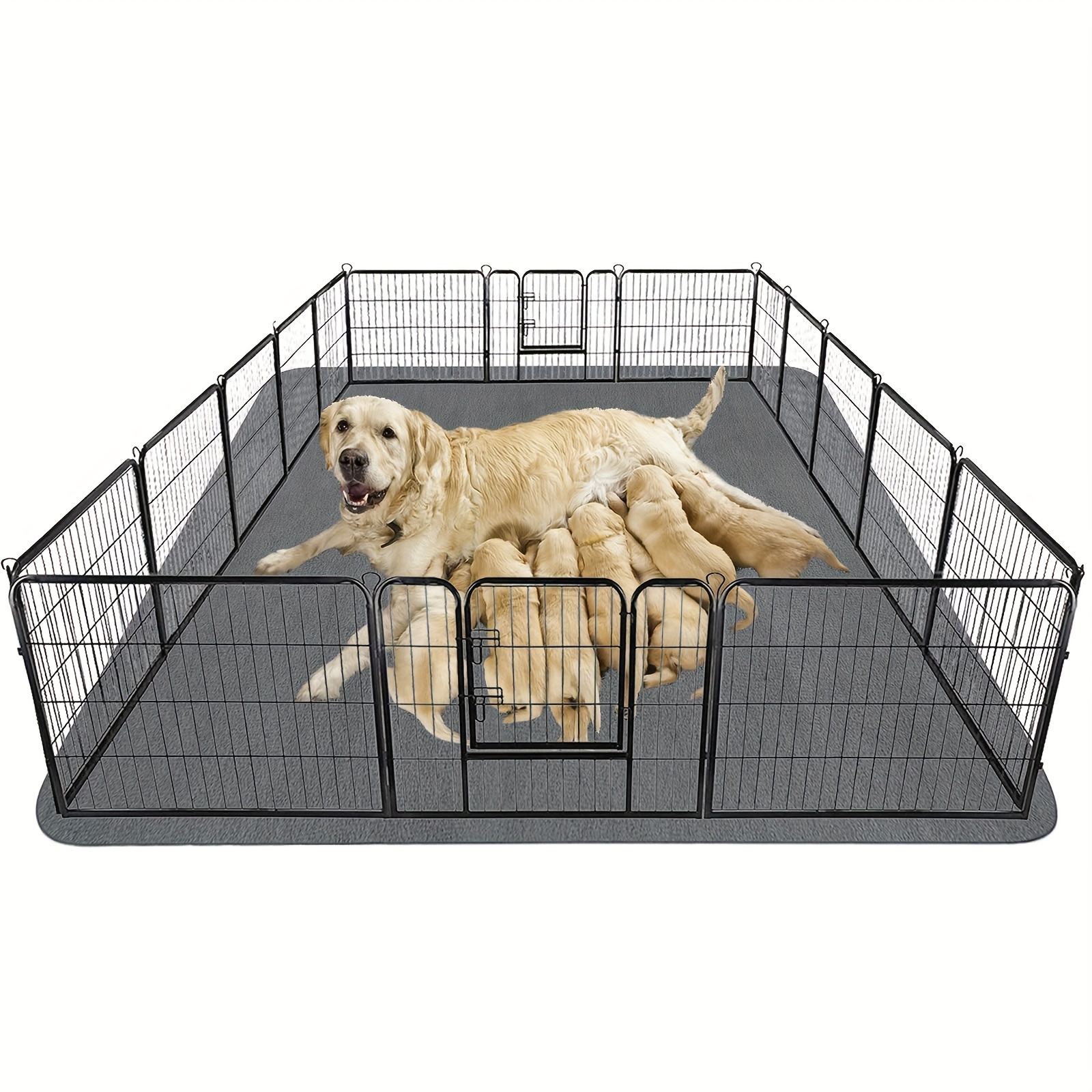 Dog playpen 2024 floor mat