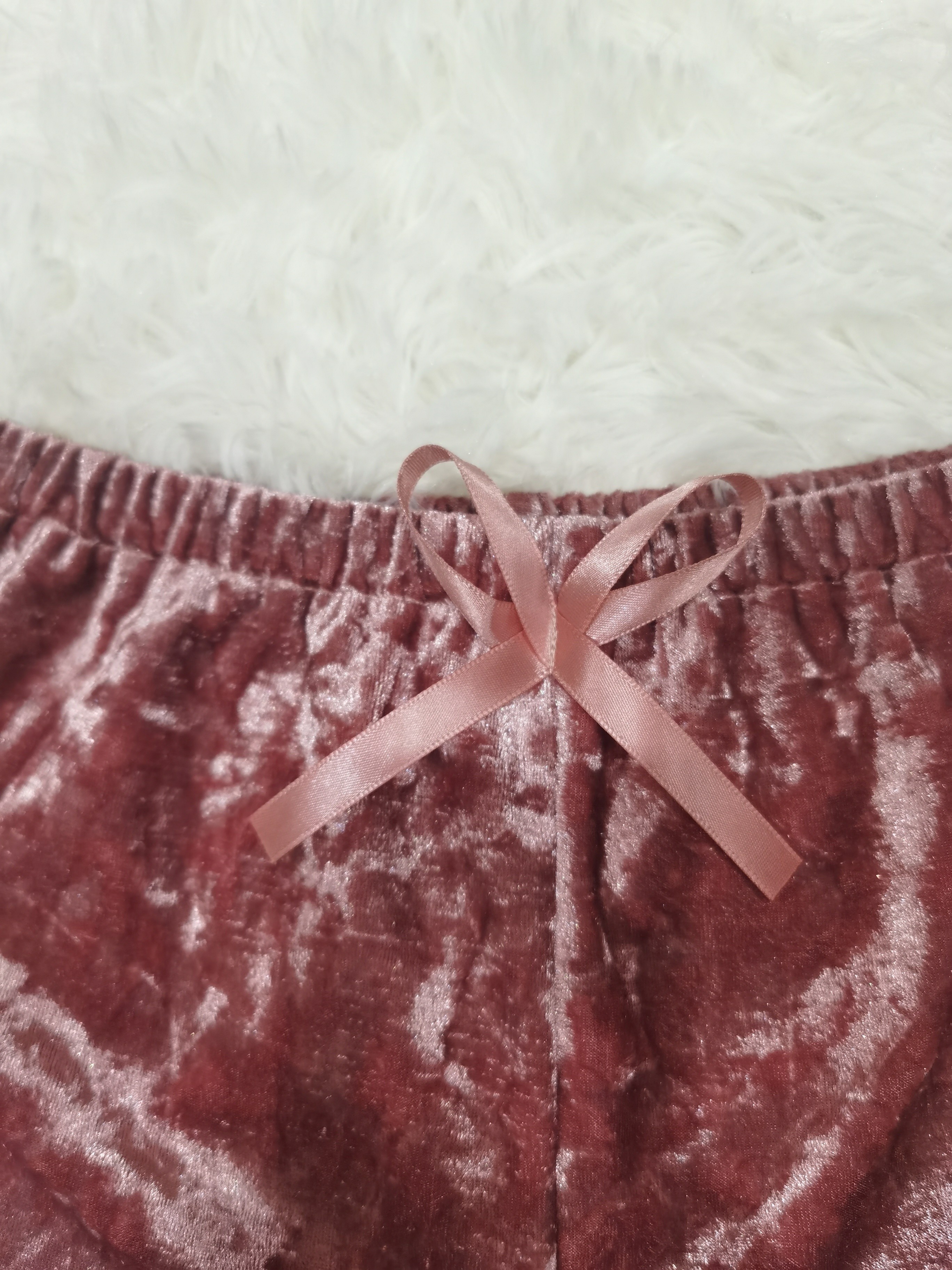 Velour sleep online shorts