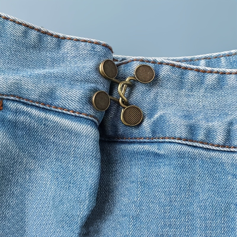 Adjustable Jeans Button Tightener Jean Buttons Pins Dress - Temu United  Arab Emirates