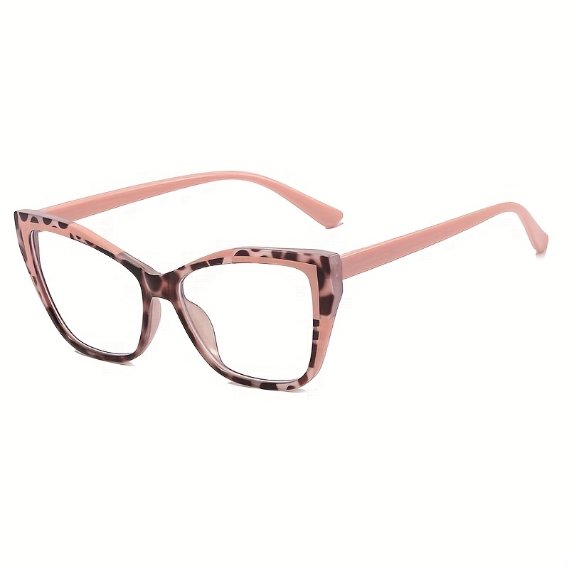 Clear Lens Cat Eye Glasses TR90 Frame Anti Blue Light for Computer Phone