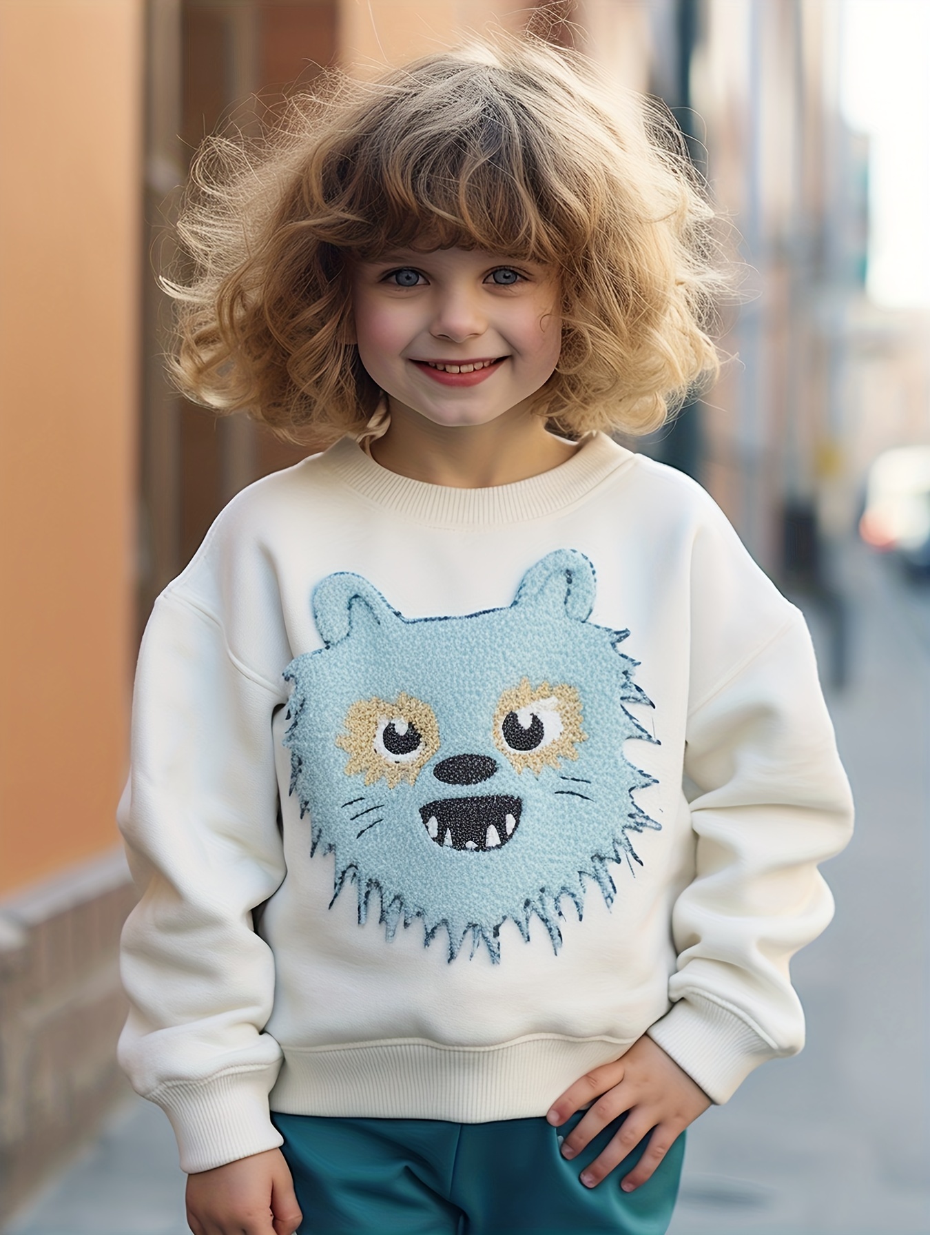 Boys Trendy Casual Sweatshirt With Anime Bear Smile Face Print For Spring  Autumn Boys Clothing - Kids' Fashion - Temu Switzerland