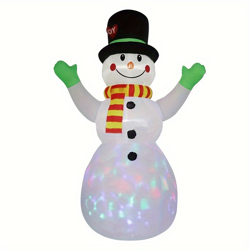 7 FT Christmas Inflatables Giant Snowman Outdoor Decorations, Blow up Snow  Man Yard Decor Built-in Bright LED Light Wear Magic Hat, Weatherproof