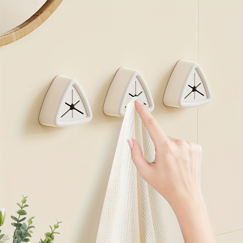 Towel Plug Holder Punch Free Silica Gel Bathroom Organizer Rack Towels  Storage Wash Cloth Clip Bathroom Kitchen Accessories Tool