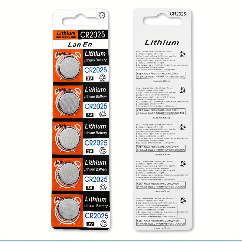 Pujimax Cr2025 Battery Cr 2025 3v Lithium Battery Dl2025 - Temu