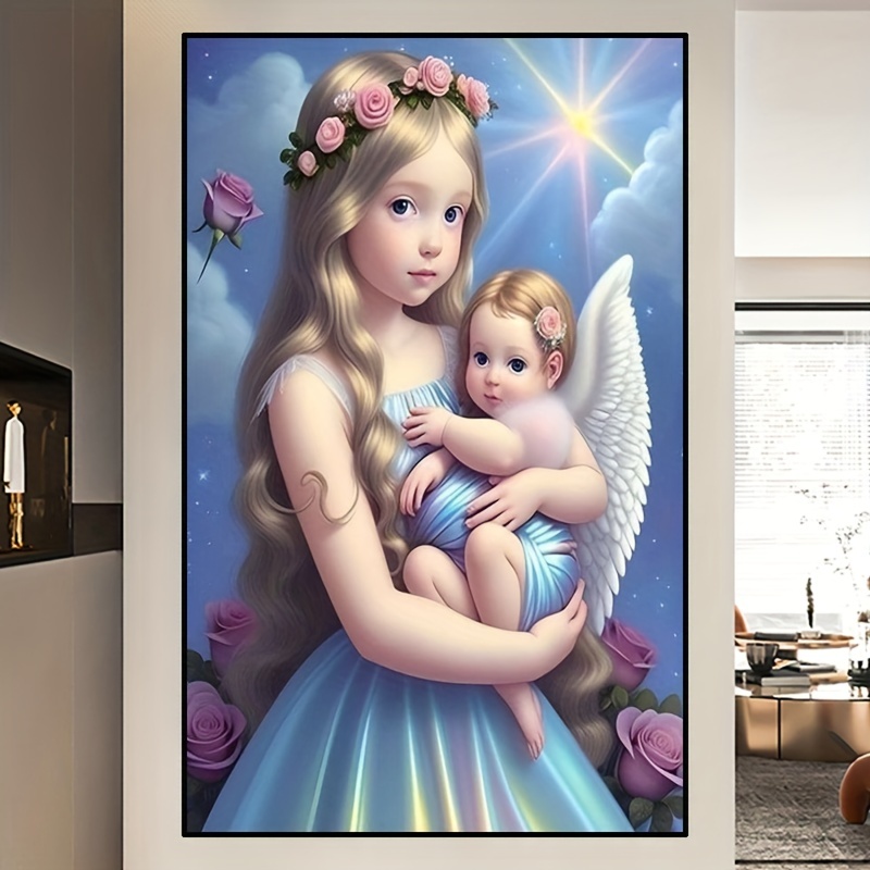 Little Girl Angel DIY 5D Diamond Painting Kit Rhinestone Picture Handmade  Crafts