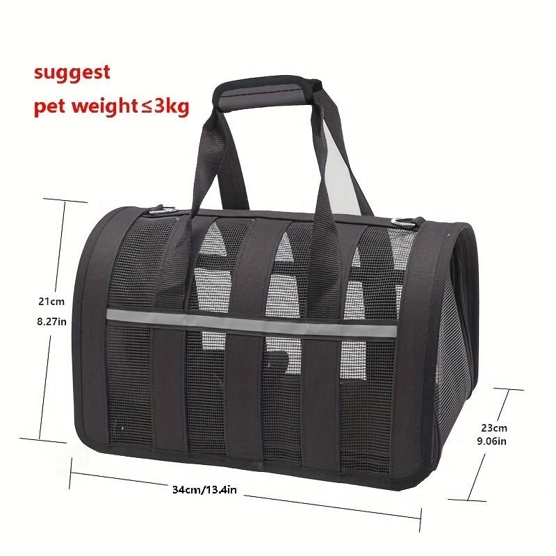 Pet Cat Carrier Airline Approved Cat Dog Travel Carrier Soft-Sided Foldable  Soft Small Cat Carrier Bag Portable Safe Puppy Carrier Durable Large Pets  Carrier up to 25 lbs