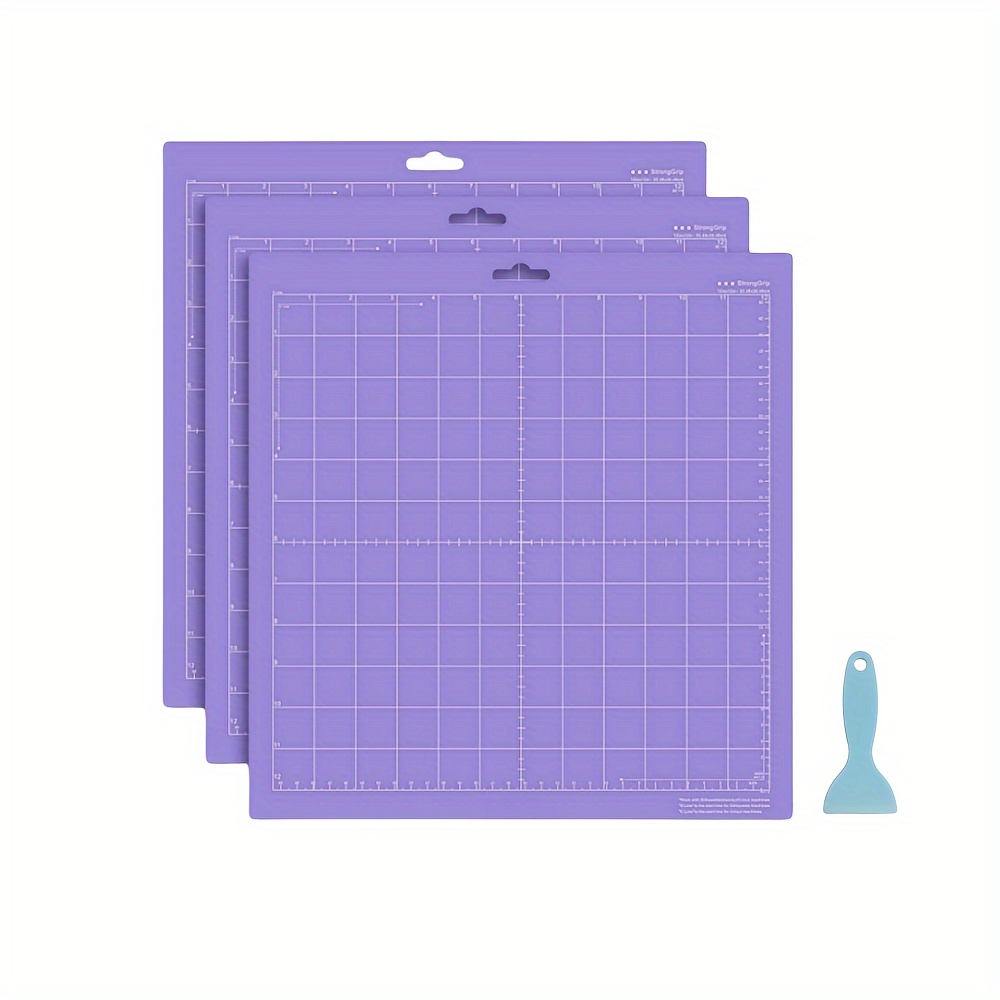 Cutting Mat for Silhouette Cameo 3/2/1 [Standard-grip,12x12 Inch,1pack]  Adhesive&Sticky Non-slip Flexible Gridded Cut Mats