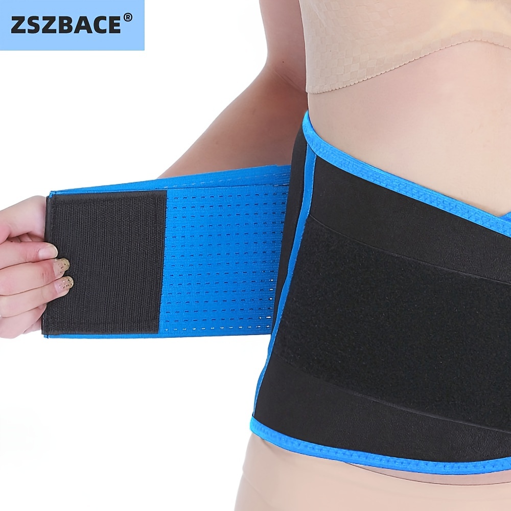 Adjustable Breathable Back Brace Lower Back Lumbar Support - Temu