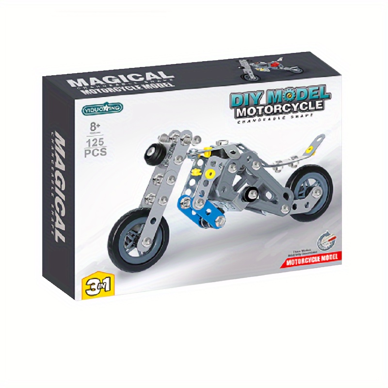 Three-in-one Children's 3d Three-dimensional Metal Assembled Motorcycle  Model, Handmade Educational Intelligence Development Toy, The Best Holiday  Gift - Temu Israel