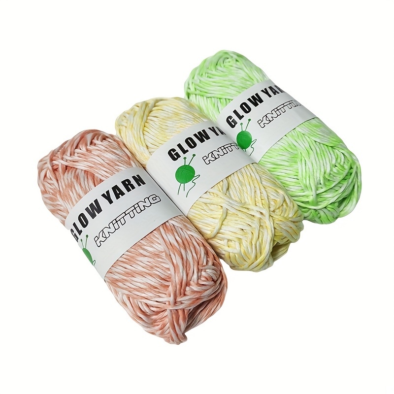 DIY Knitting Hand Knitted Glow In The Dark Yarn Luminous Yarn Fun Yarn Dpn  Knitting Needles Set - AliExpress
