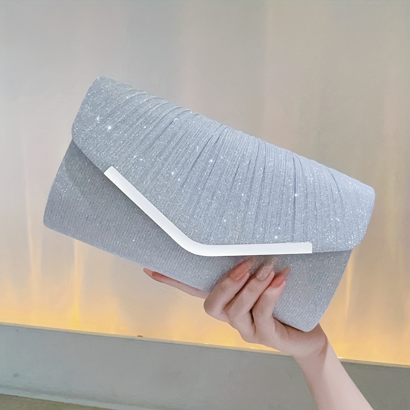 Grey envelope best sale clutch bag