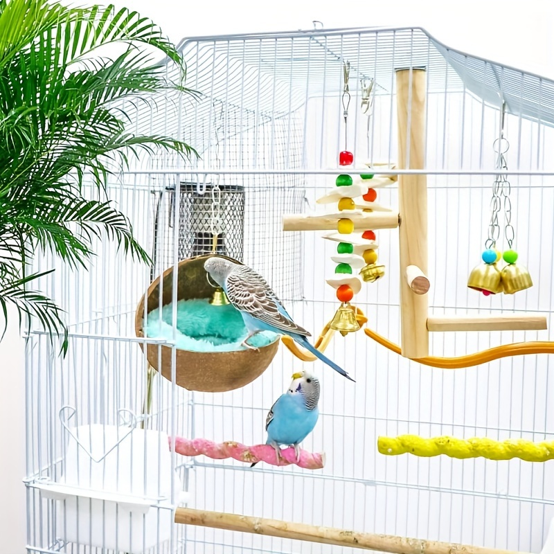 Nichoir En Coco à Suspendre Jiabong | Diamètre 20 Cm, Hauteur 24 Cm – Pour Oiseaux, Nidification