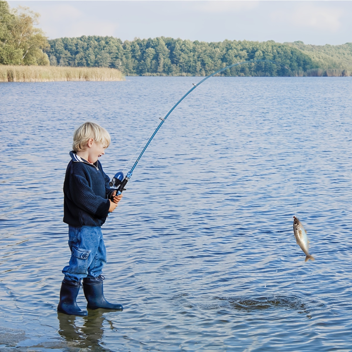 Explore the Outdoors with this LEOFISHING Kids Fishing Pole Set - Perfect  for Boys, Girls & Youth!