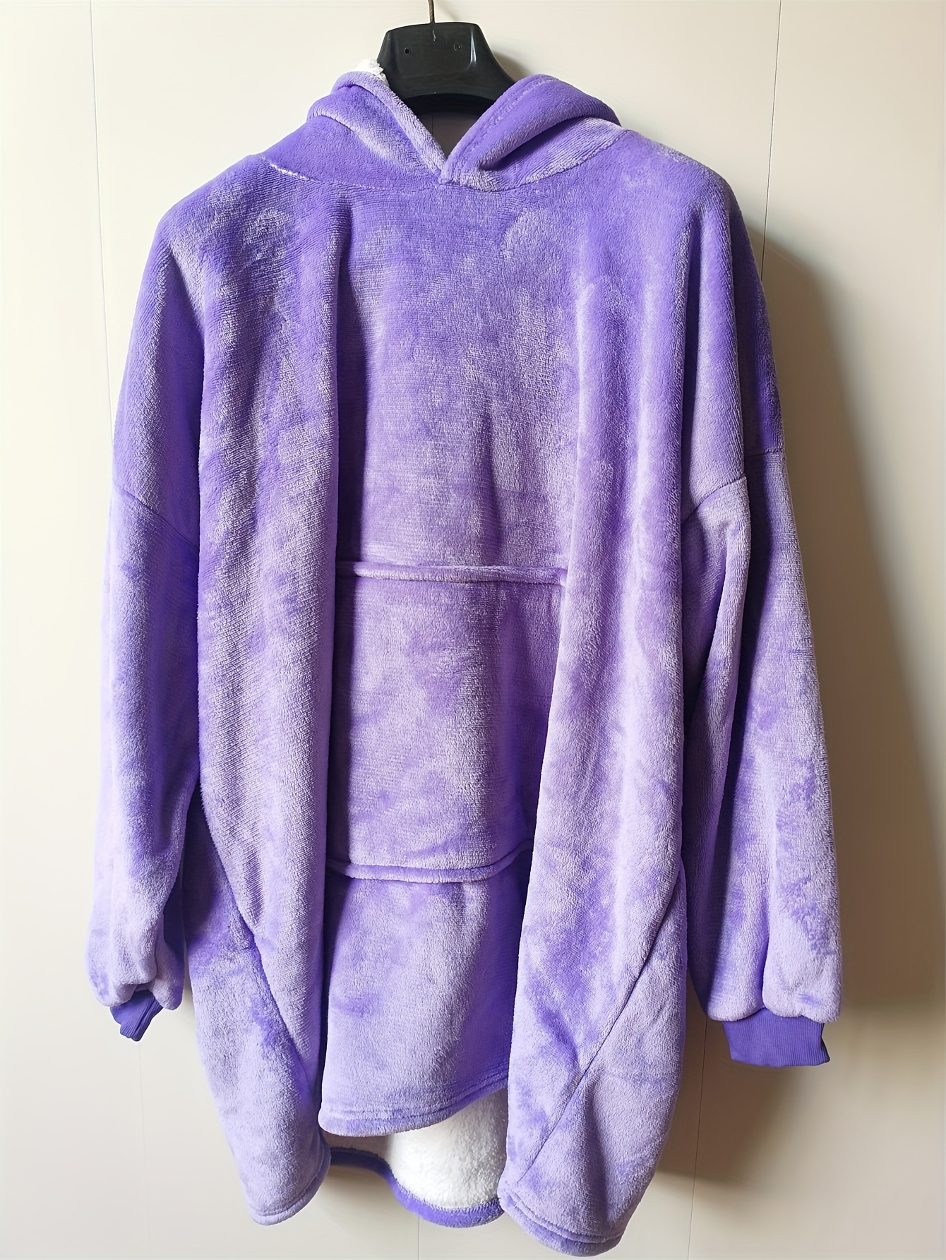 Fleece Cozy Warm Hooded Nightgown with Pockets