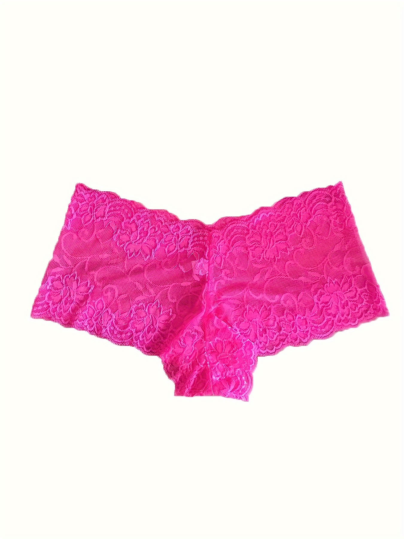 Pink lace underwear