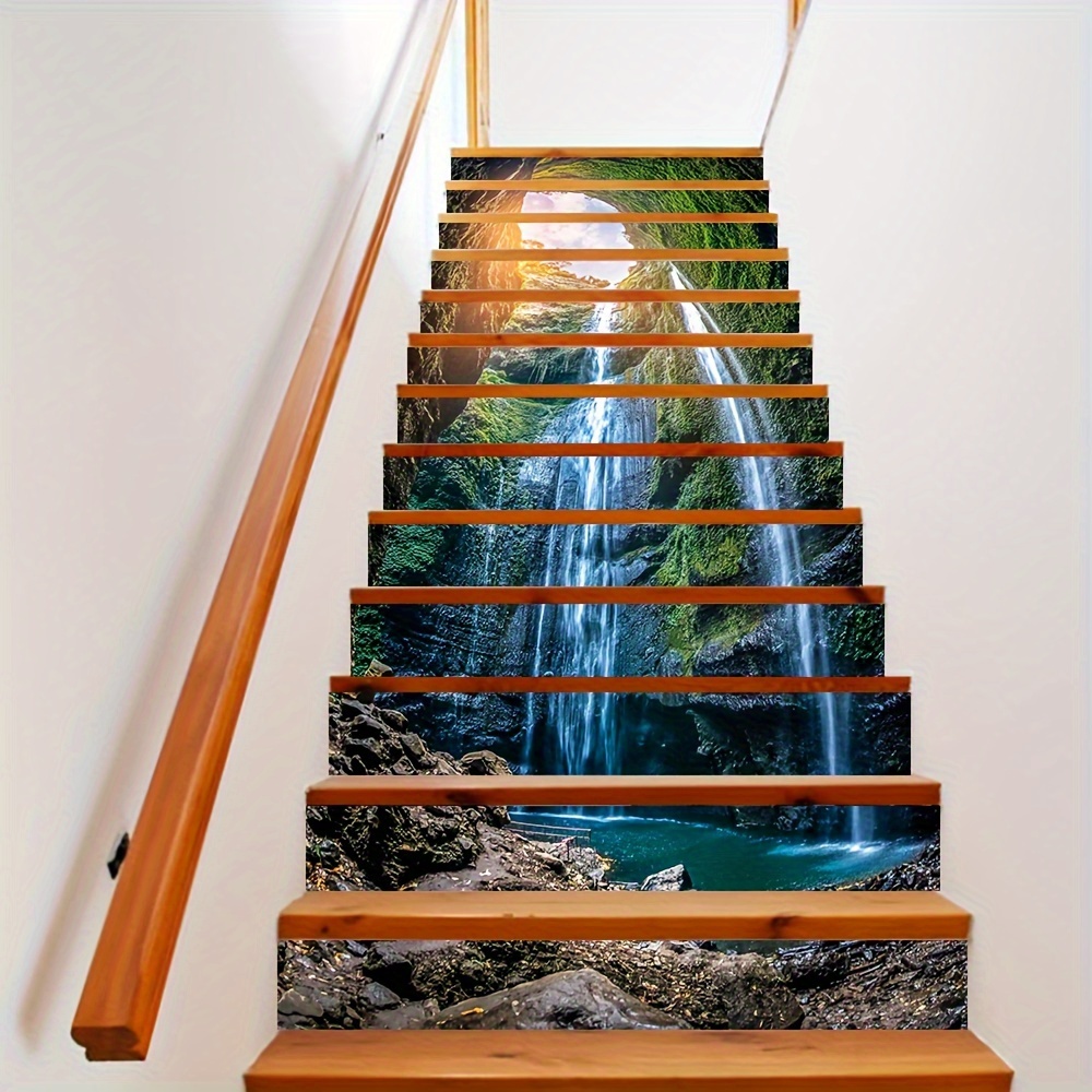 Seasons - Adhesivos autoadhesivos para escaleras, vinilo para pelar y  pegar, para escaleras, murales para escaleras, 39.4 x 7.1 pulgadas x 13  unidades