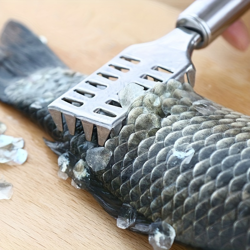 Steel Fish Scale Scraper Remover Cleaner Scaler Scraper Kitchen