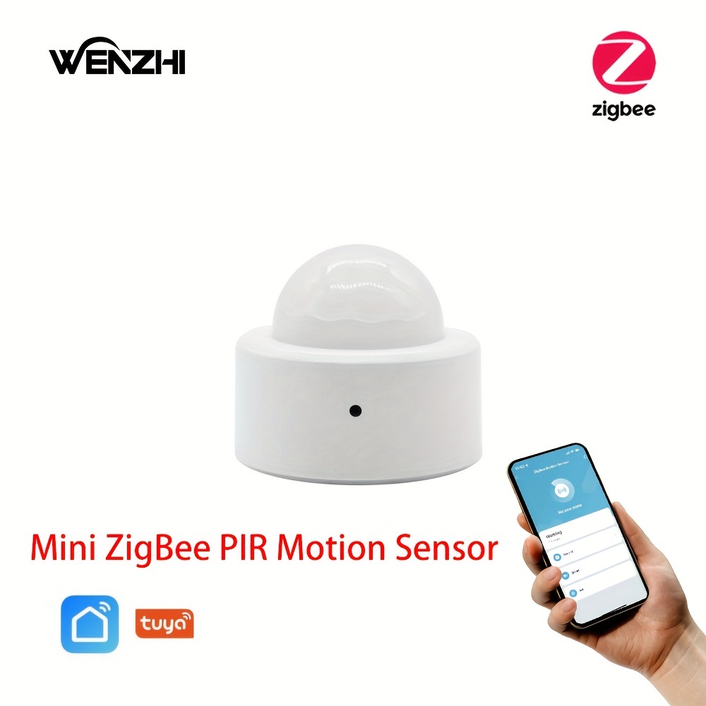 Tuya-Sensor de movimiento inalámbrico ZigBee/WiFi PIR, Detector infrarrojo,  alarma antirrobo de seguridad, Control por aplicación Smart life Compatible