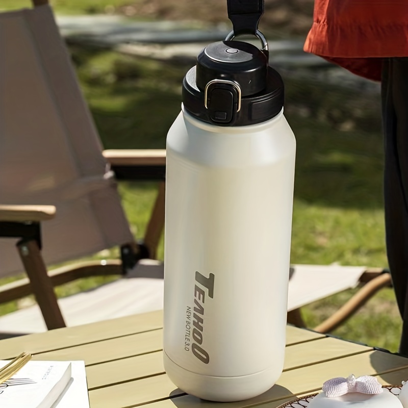 1000ml 1200ml Thermal Water Bottle Large Capacity With Straw Sport