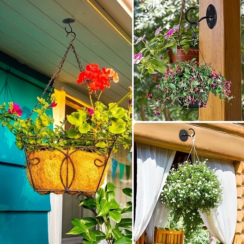 Ceiling Hooks Hanging Plants Outdoor Wall Mount Metal Hooks - Temu