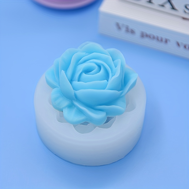 Rose Flower Silicone Mold 3d Fondant Mold For Diy Pudding - Temu