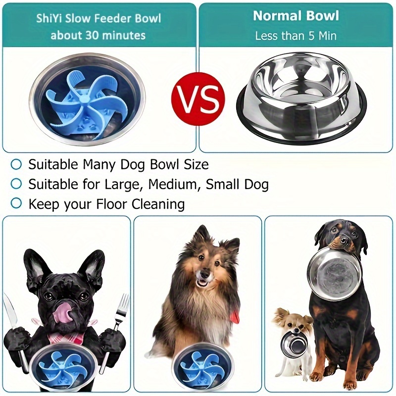 Slow Feeder Dog Bowl, Silicone Dog Licking Bowl With Suction Cup