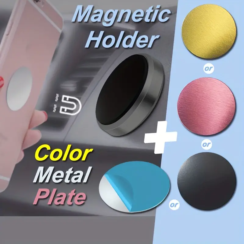 1pc Placa Color Mteal Soporte Magnético Teléfono Móvil - Temu