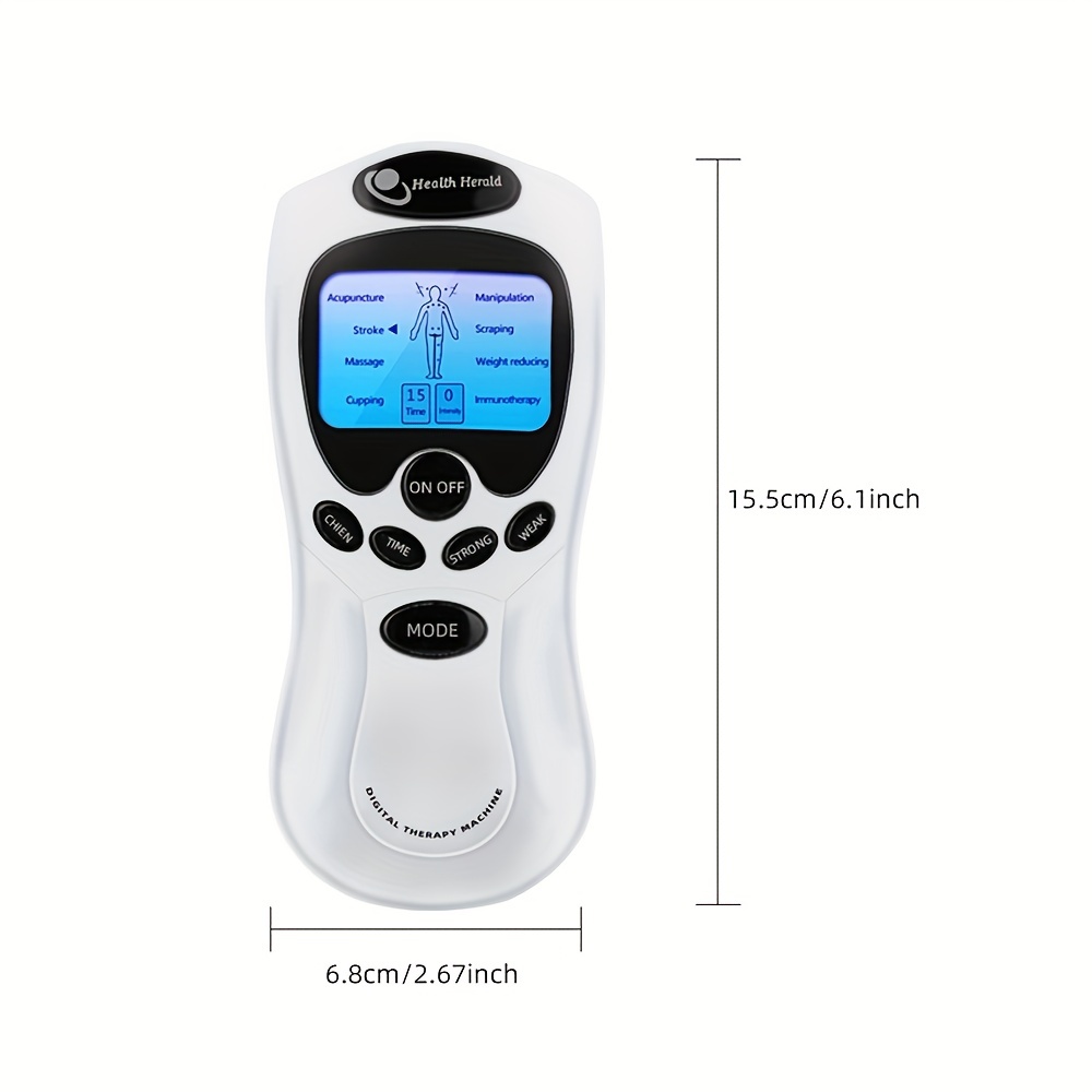 Electric Tens Muscle Stimulator, Mini Ems Tens Massager, Physical Equipment,  Portable Dual Channel 8 Modes 15 Levels Of Intensity Tens Machine Household  Men And Women - Temu