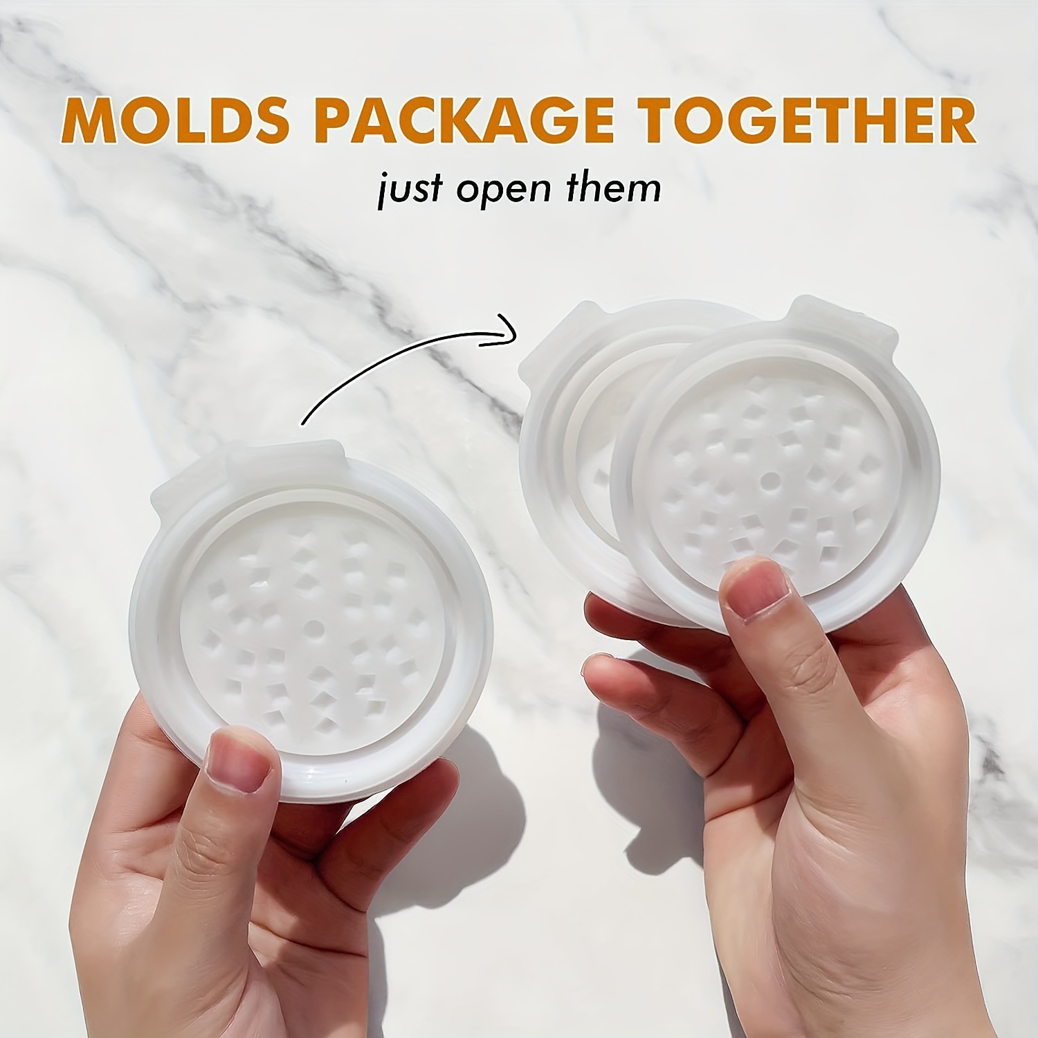 Resin Tray Mold And Resin Grinder Large Silicone Mold For - Temu