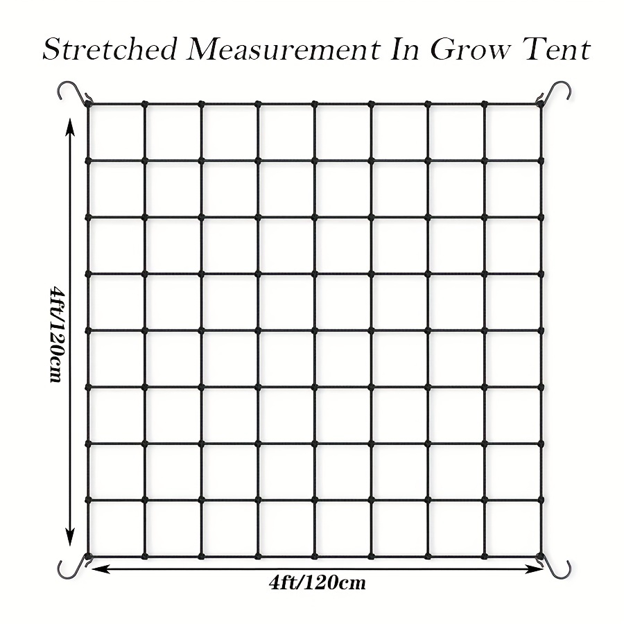 1pc Treillis Élastique D'Escalade Pour Faire Pousser Des Plantes, Filet De  Plantes Robuste Avec Crochets, Support D'Hydroponie Flexible Pour Les Plant