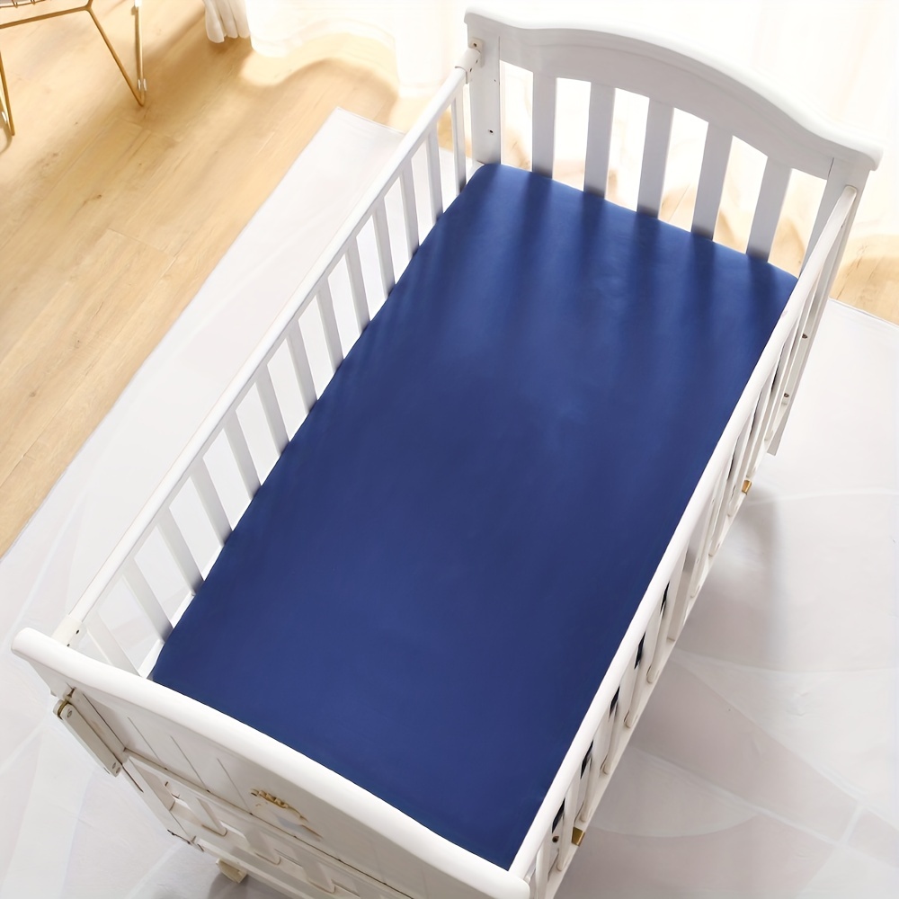 2pcs Soft Polyester Crib Fitted Sheets for Baby Mattress