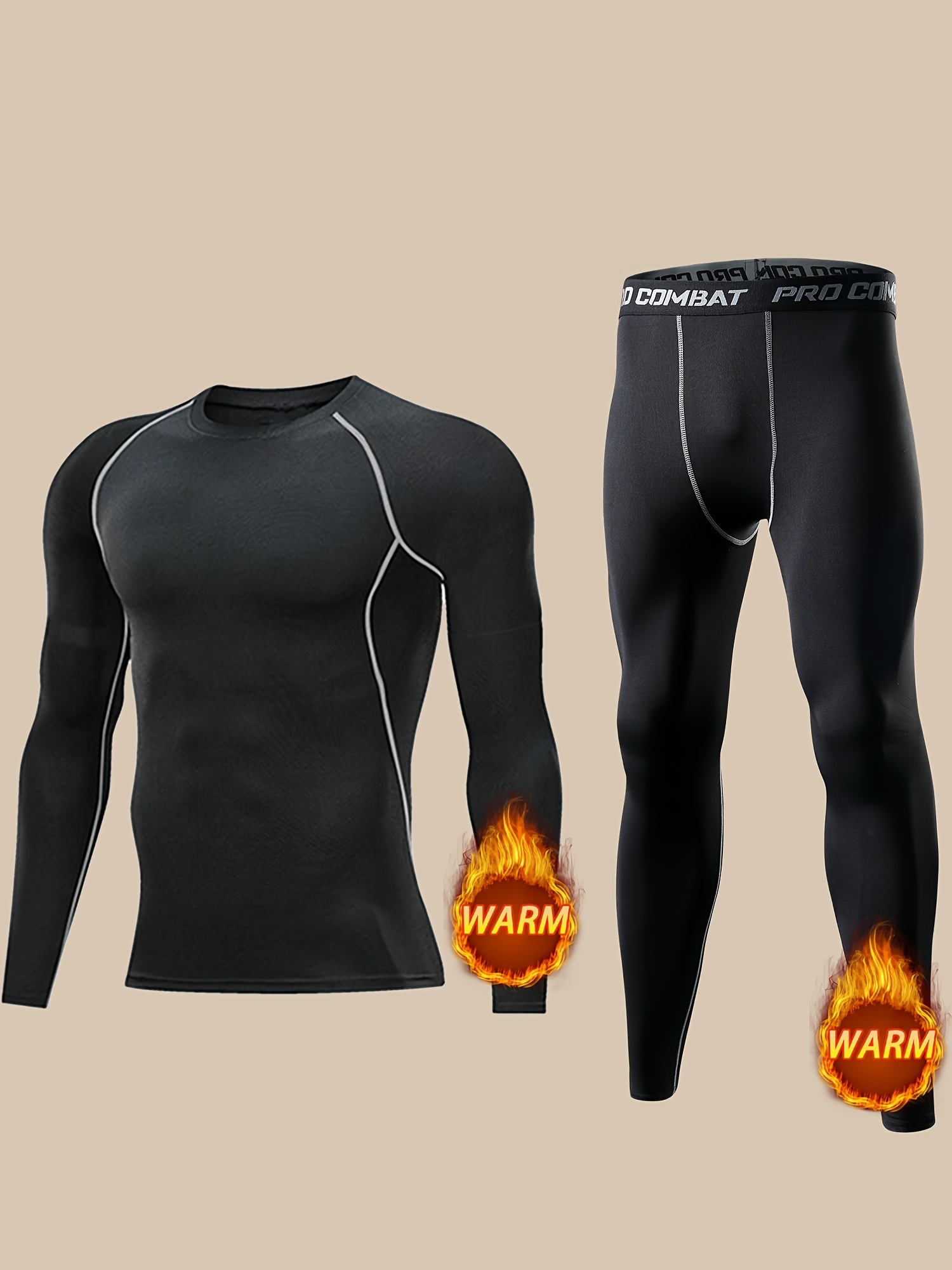 Gray Black Zippered Long Sleeve Top Pants Athletic Fitness - Temu Canada