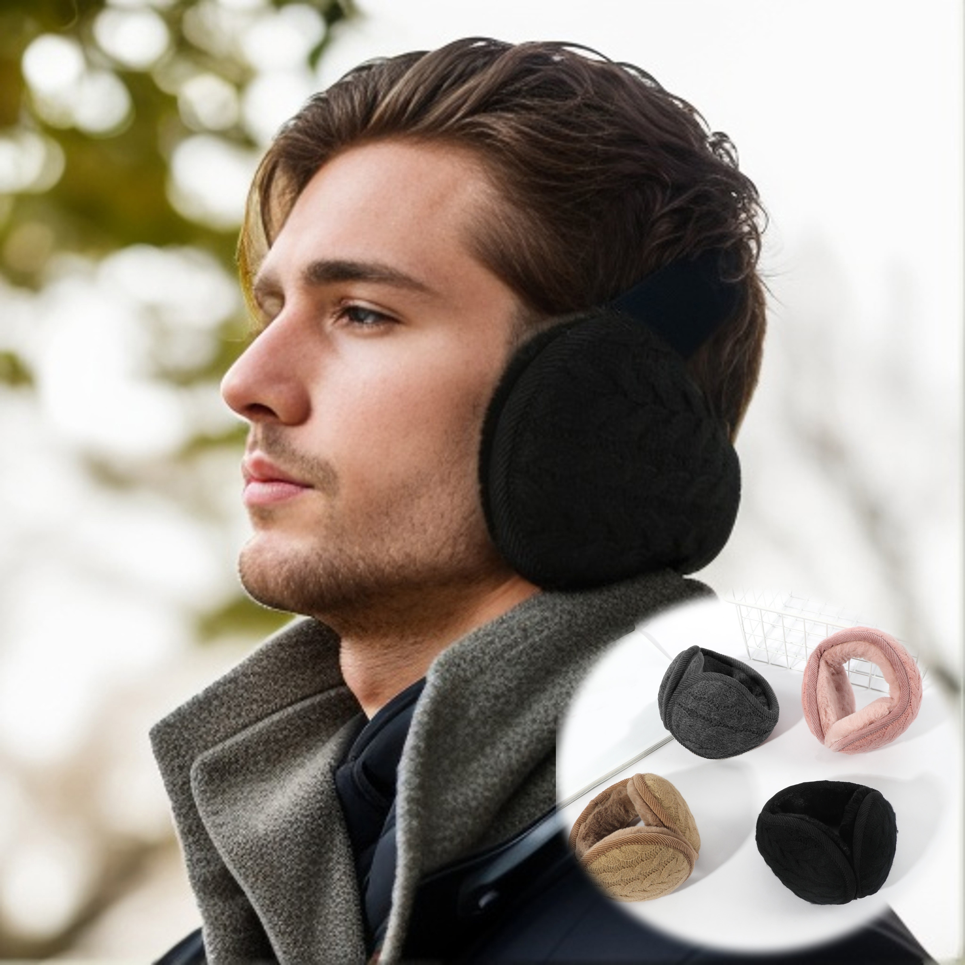 Winter Plush Earmuffs Outdoor Riding Skiing Warm Warm Earmuffs Protective  Ear Cover For Men And Women, Free Shipping On Items Shipped From Temu