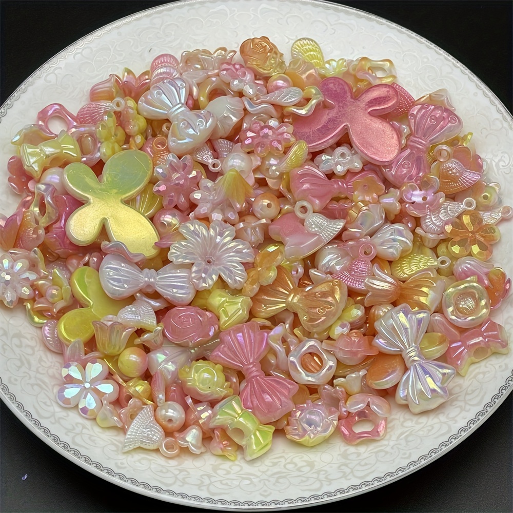 30G Colorful Mixed Bow Flower Shell Shape Loose Beads