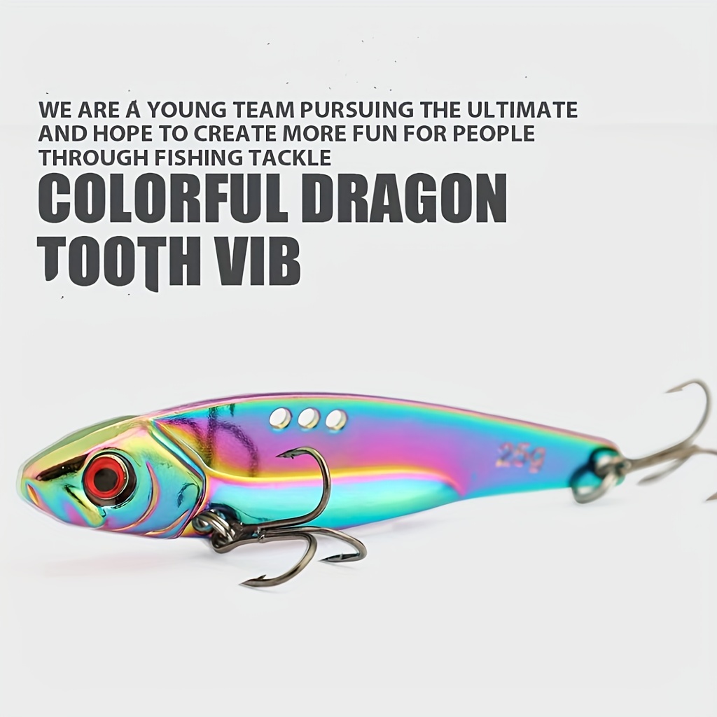 Simulation Metal Colorful Vib Fishing Lure Sinking - Temu