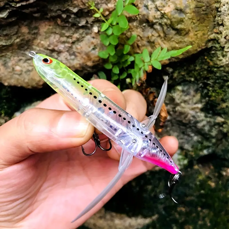 New Popper Topwater Dragonfly Lure Floating Pencil Fishing - Temu