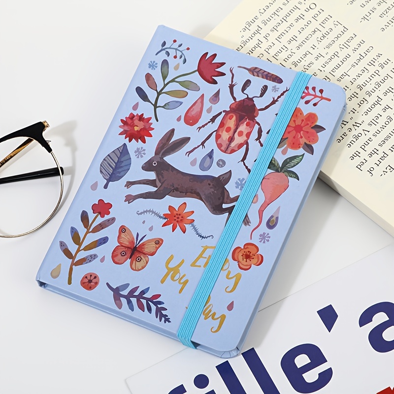 A5 Hardcover Journal Diary Animal Plant Cover Lined Pages Notebook