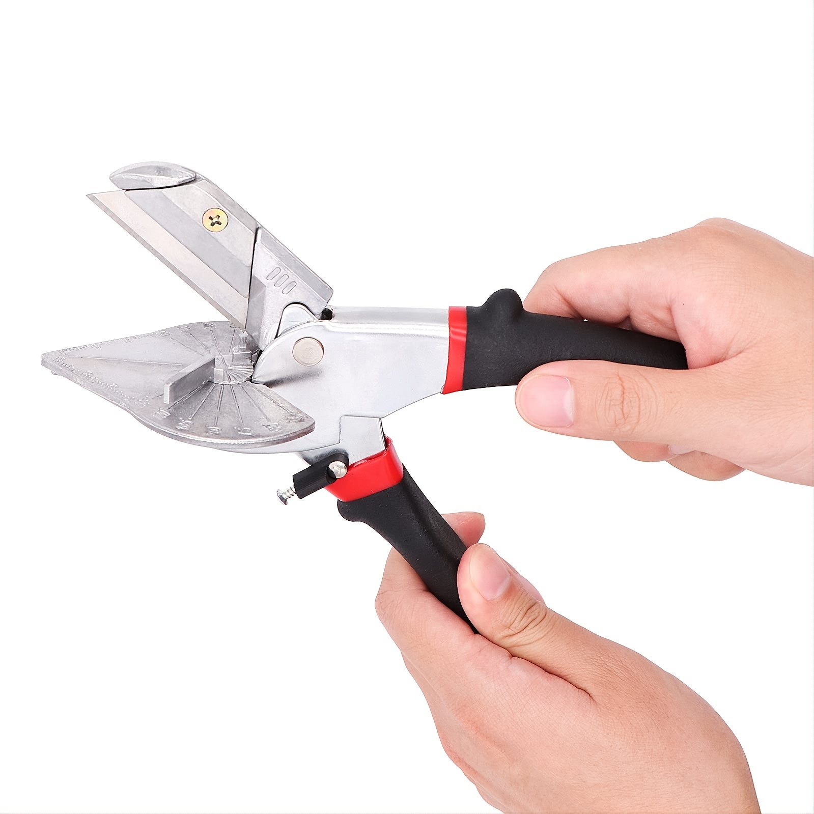 Outils de cisaillement de coupe à onglets multi-angles, ciseaux universels  à fil à coude 45-135 degrés outil de coupe à la main