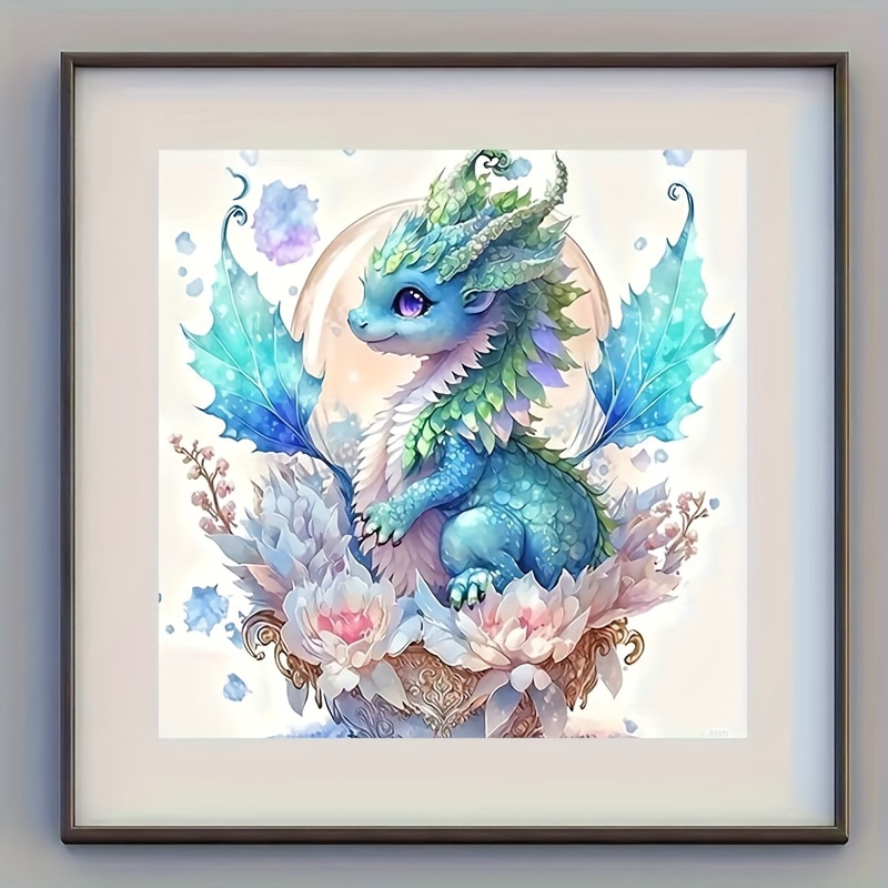 Handmade 5d Diamond Painting Kit Animal And Dragon Mosaic - Temu